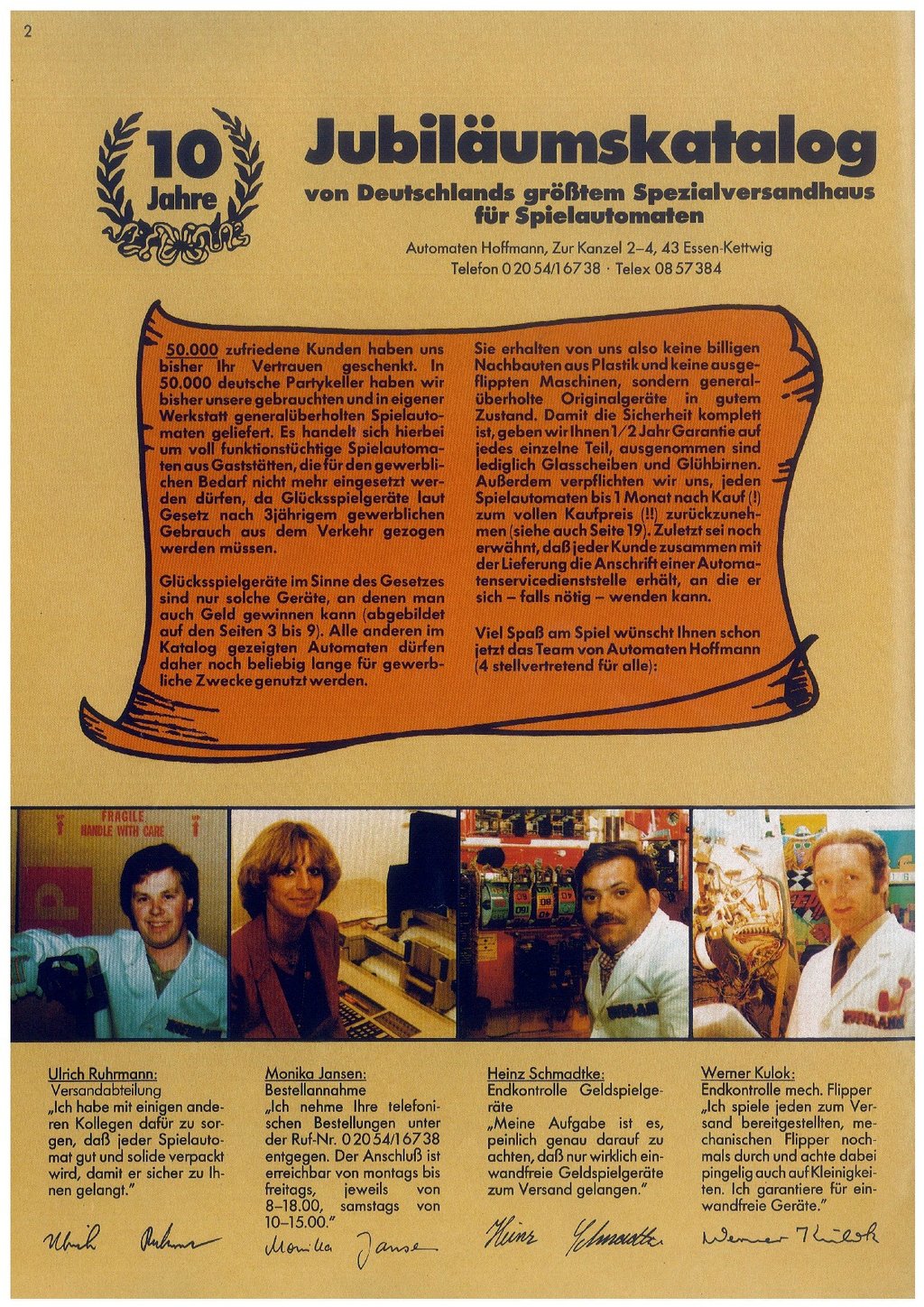 Grondig Gedetailleerd Beeldhouwer Automaten Hoffmann Katalog von 1982 - Auf ein Neues (m. 20 Bildern) |  Flippermarkt